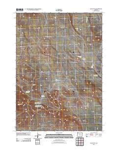 Hat Butte 2011 topographic map thumbnail