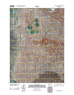 Jackass Butte NE 2011 topographic map thumbnail