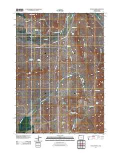 Hooker Creek 2011 topographic map thumbnail