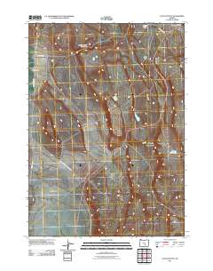 Locust Butte 2011 topographic map thumbnail