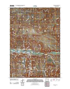 John Day 2011 topographic map thumbnail