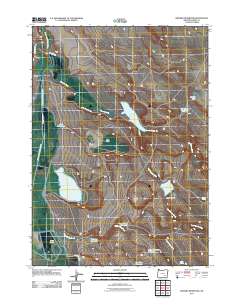 Krumbo Reservoir 2011 topographic map thumbnail