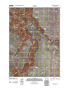 Lambert Rocks 2011 topographic map preview