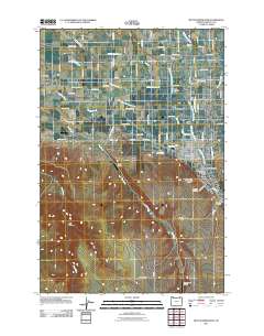 Milton-Freewater 2011 topographic map thumbnail