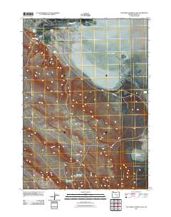 Southwest Harney Lake 2011 topographic map thumbnail