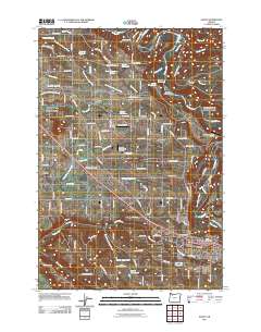 Sandy 2011 topographic map thumbnail