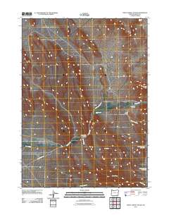Trout Creek Canyon 2011 topographic map thumbnail