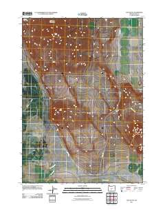 Tuff Butte 2011 topographic map thumbnail