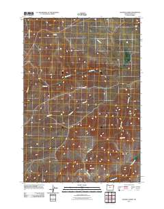 Shaniko Summit 2011 topographic map thumbnail