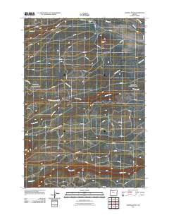 Sawmill Butte 2011 topographic map thumbnail