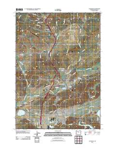 Sutherlin 2011 topographic map thumbnail