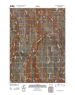 Big Pasture Creek 2011 topographic map thumbnail