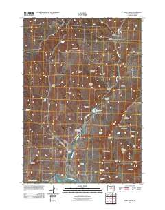 Rowe Creek 2011 topographic map thumbnail