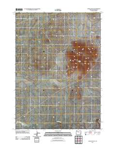 Saddle Butte 2011 topographic map thumbnail