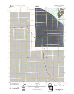 Port Orford OE W 2011 topographic map thumbnail