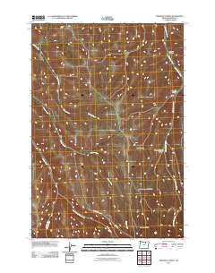 Freezeout Ridge 2011 topographic map thumbnail