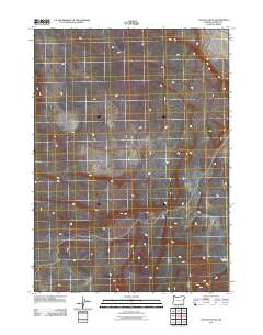 Coyote Gap SE 2011 topographic map thumbnail