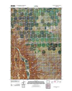 Dalreed Butte 2011 topographic map thumbnail