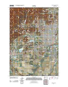 Corvallis 2011 topographic map thumbnail