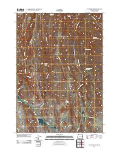 Buckbrush Creek 2011 topographic map thumbnail