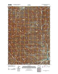 Clover Creek Ranch 2011 topographic map thumbnail