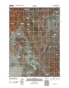 Burnt Flat 2011 topographic map thumbnail