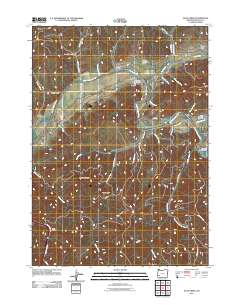 Days Creek 2011 topographic map thumbnail