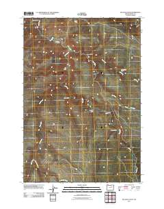 Bullock Gulch 2011 topographic map thumbnail