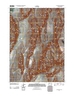 Coffin Butte 2011 topographic map thumbnail