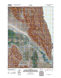 Coglan Buttes SE 2011 topographic map thumbnail