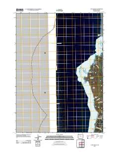 Cape Arago 2011 topographic map thumbnail