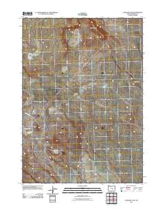 Capehart Lake 2011 topographic map thumbnail