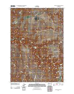 Degner Canyon 2011 topographic map thumbnail