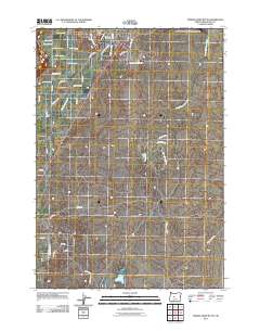 Forked Horn Butte 2011 topographic map thumbnail