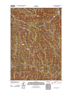 Gleason Butte 2011 topographic map thumbnail