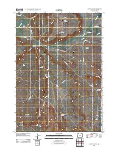 Downey Canyon 2011 topographic map thumbnail