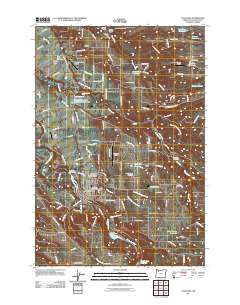 Estacada 2011 topographic map thumbnail