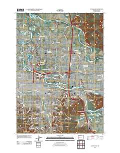 Eugene East 2011 topographic map thumbnail