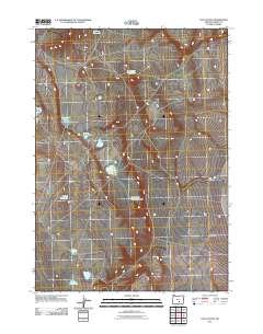 Cox Canyon 2011 topographic map thumbnail