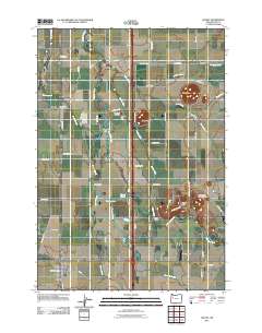 Halsey 2011 topographic map thumbnail