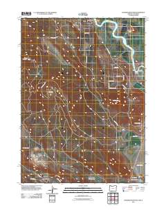 Hamaker Mountain 2011 topographic map thumbnail