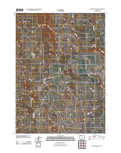 Hamelton Butte 2011 topographic map thumbnail