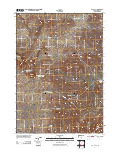 Ibex Butte 2011 topographic map thumbnail