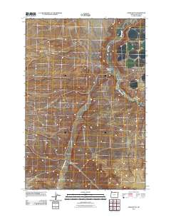 Horn Butte 2011 topographic map thumbnail