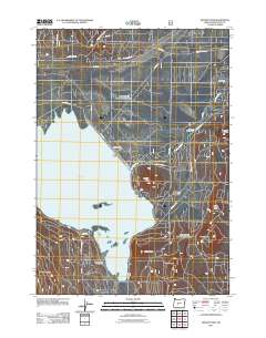 Wickiup Dam 2011 topographic map thumbnail
