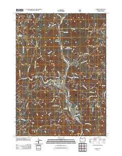 Agness 2011 topographic map thumbnail
