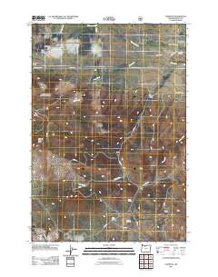 Wapinitia 2011 topographic map thumbnail
