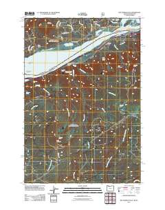 Multnomah Falls 2011 topographic map thumbnail