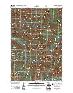 Hickman Butte 2011 topographic map thumbnail