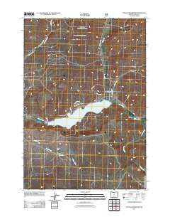 Ochoco Reservoir 2011 topographic map thumbnail